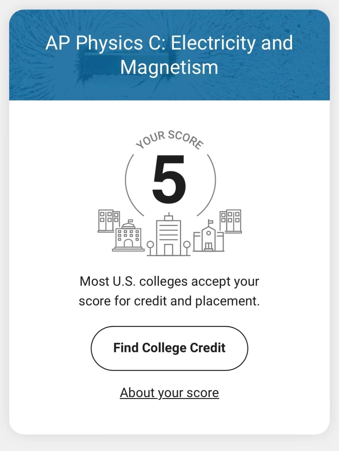 ACT Score Result