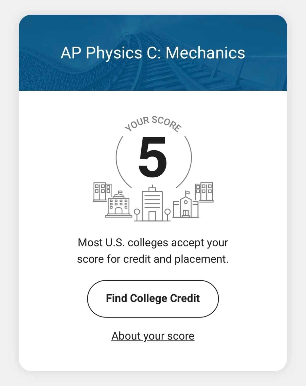 ACT Score Result